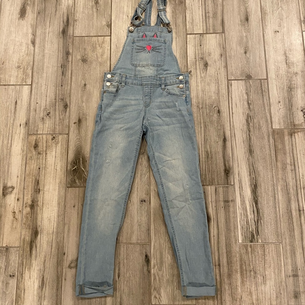 Justice denim overalls